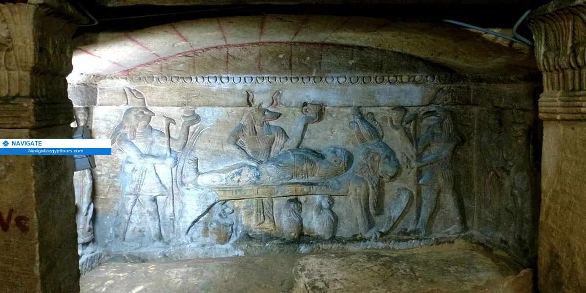 Catacombs of kom el shoqafa egypt