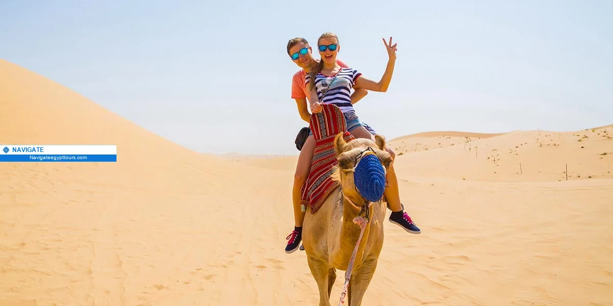Egypt desert safari camel ride