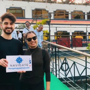 Travelers at cruise