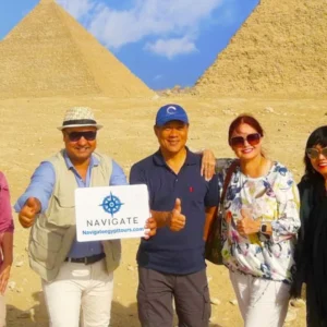 Travelers visiting Egypt