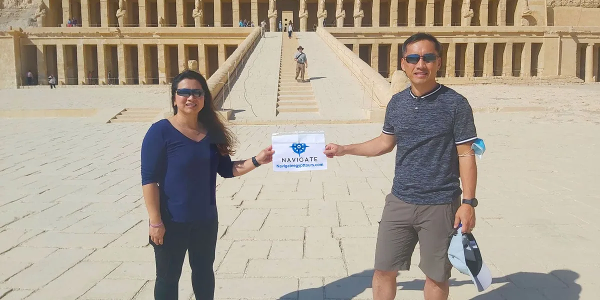 Guests at hatshepsut temple