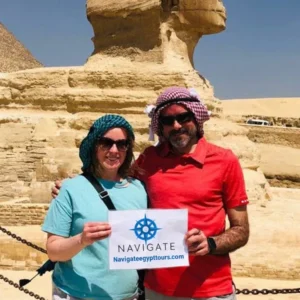 Travelers visiting Egypt