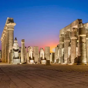 Luxor temple by night