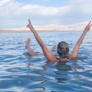 Dead sea beach in jordan