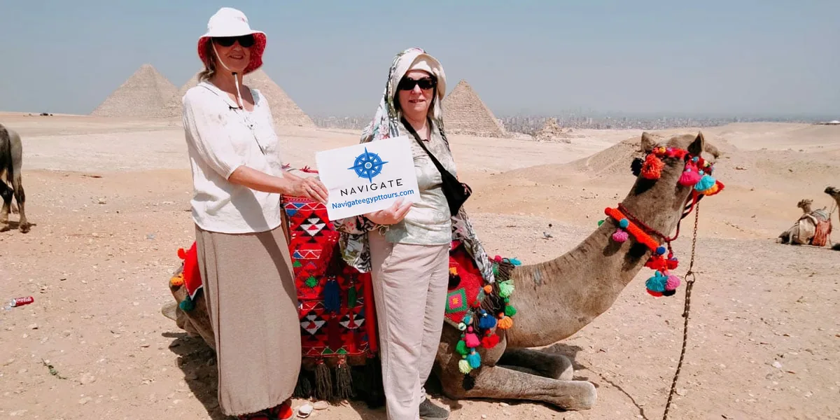 Travelers visiting Egypt