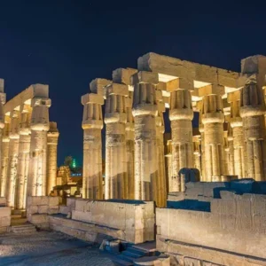 Temple of luxor by night